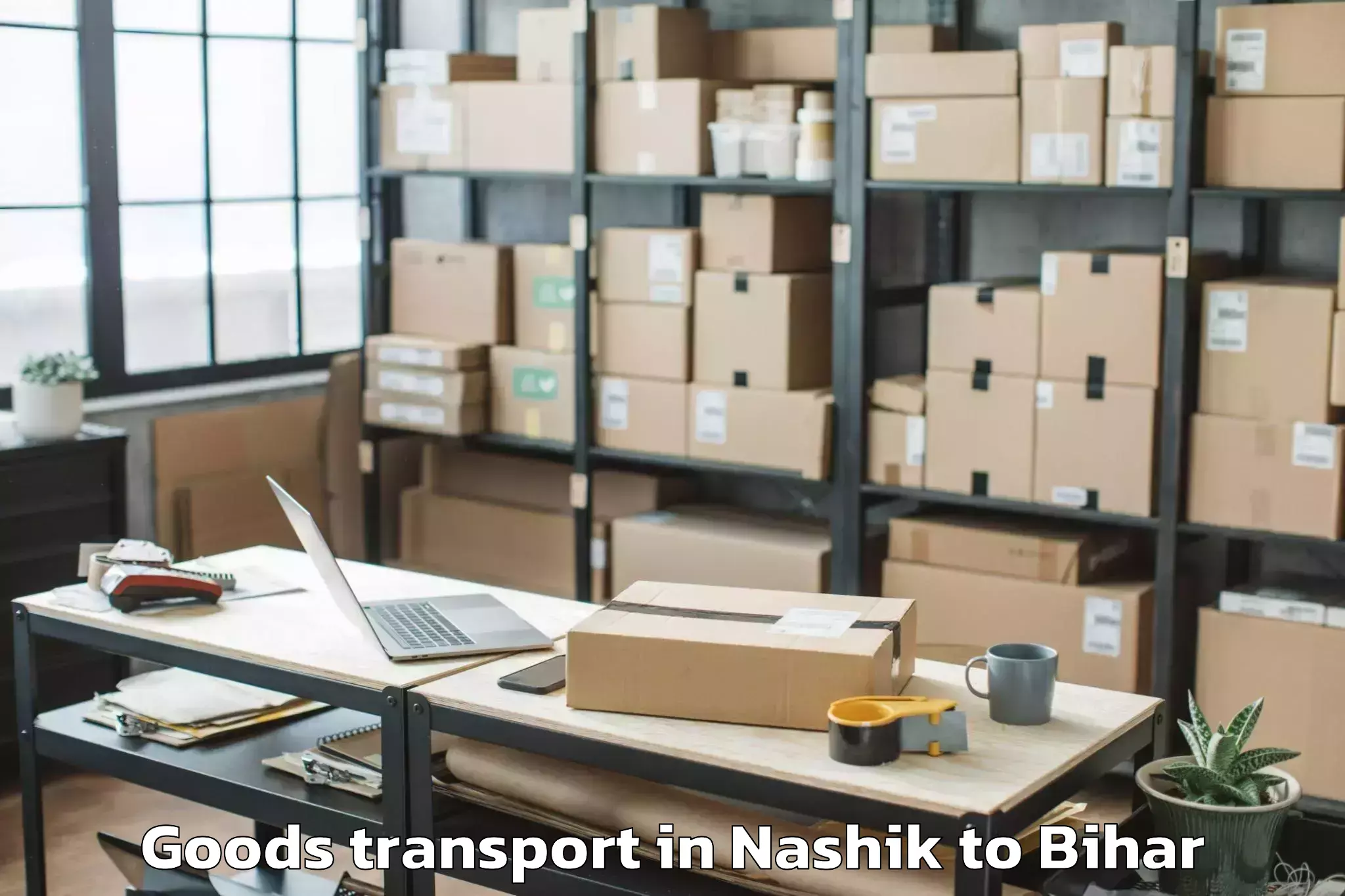 Easy Nashik to Valmiki Nagar Goods Transport Booking